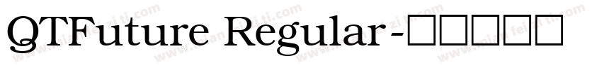 QTFuture Regular字体转换